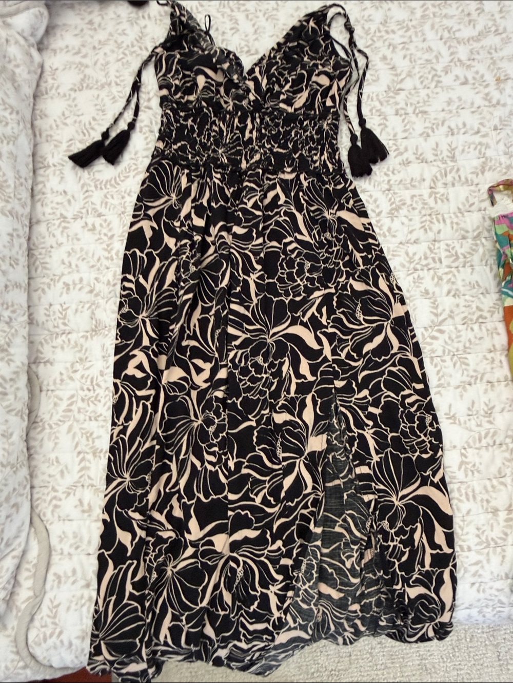 Black print Summer Dress
